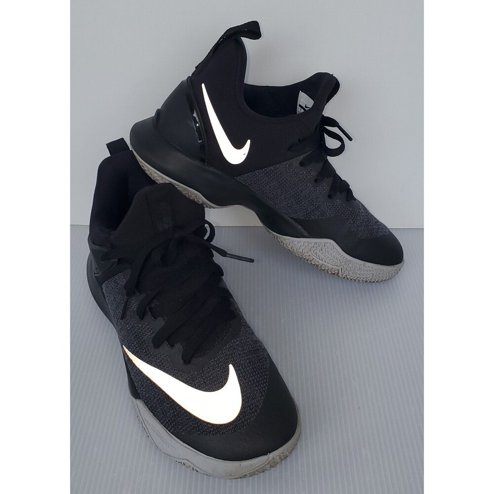 Nike Zoom Shift Mens Basketball Shoes Black Reflective Silver Size US 7 Sneakers